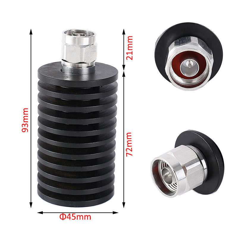 50W N-J/K DC-3/6GHz rf Fixed Coaxial Dummy Loads