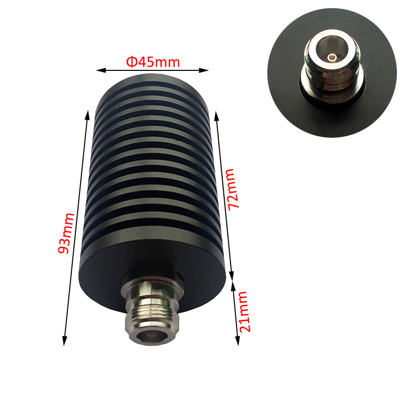 50W N-J/K DC-3/6GHz rf Fixed Coaxial Dummy Loads