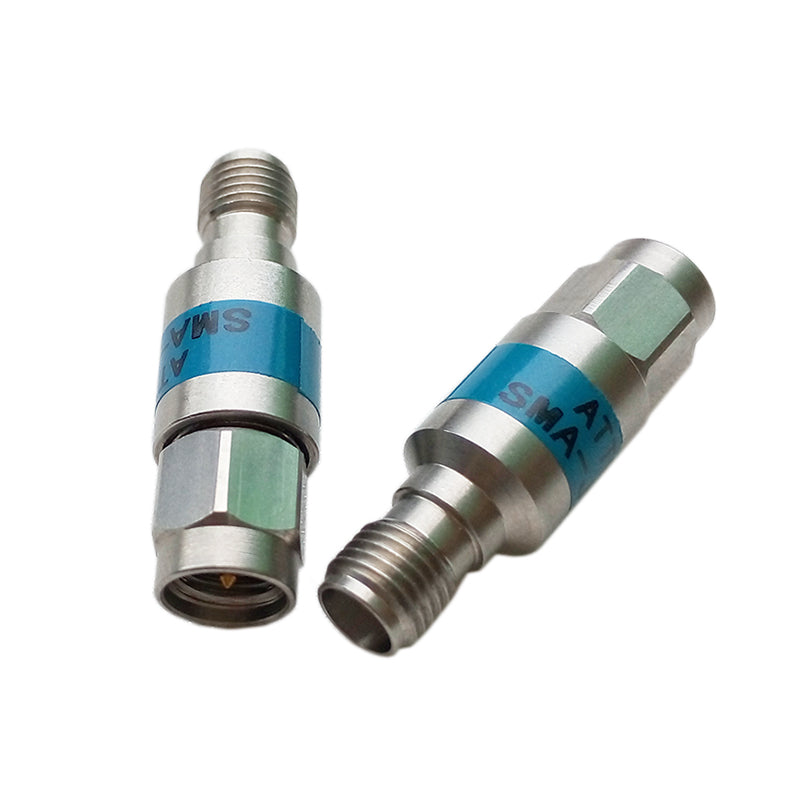 Stainless steel 2W SMA-JK RF Fixed Attenuator 6G/8G/13G/18G 1-60dB