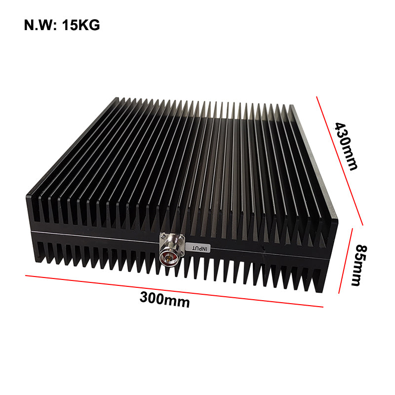 High Power 500W N-JK/DIN-JK RF Fixed Attenuator DC-3/4GHz 1-60dB