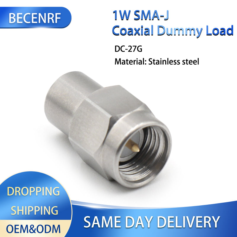 1W 27G High Frequency SMA Male RF Coaxial Dummy Load Connector Plug