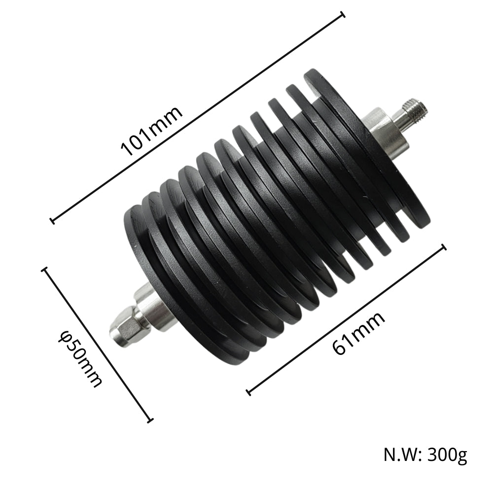 50W SMA fixed rf attenuator 1-60dB DC-3GHz/4GHz