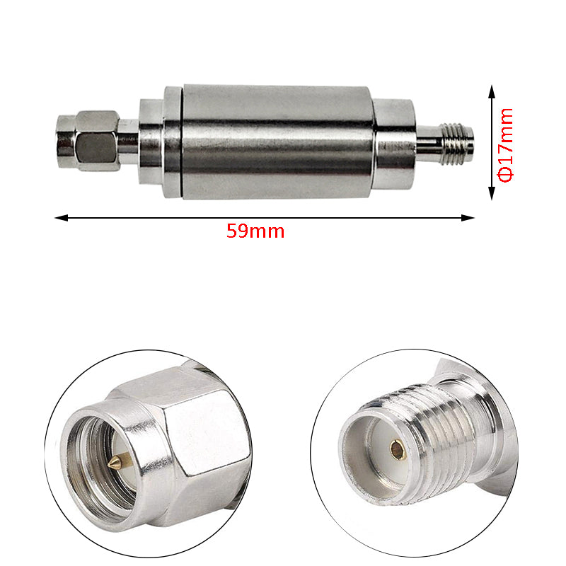 5W SMA RF Fixed AttenuatorS 1-40dB DC-3/4GHz 50ohm