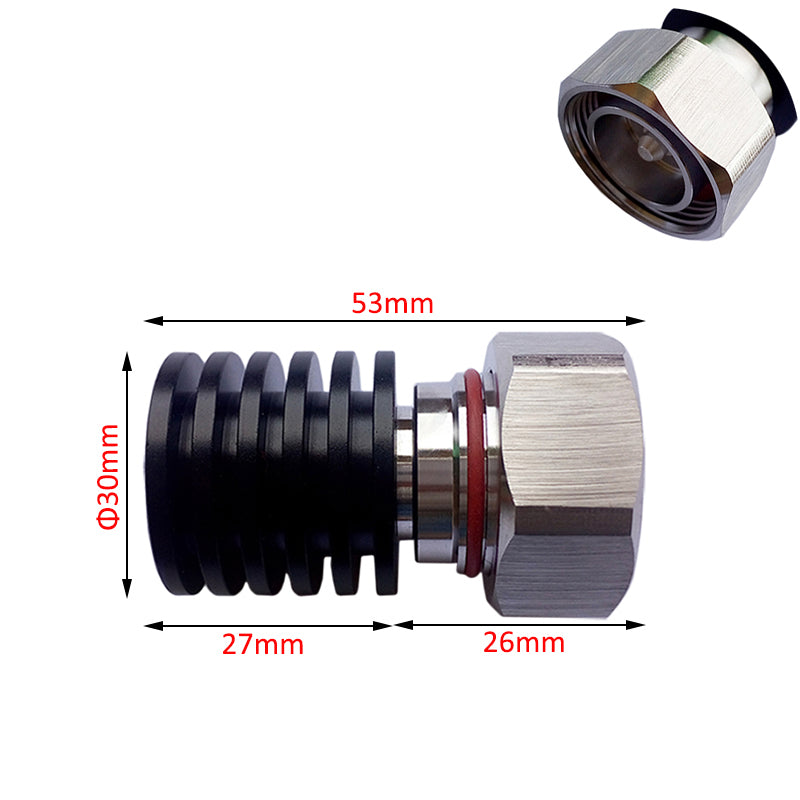 5W DIN-J Male Connector DC-3/6GHz Coaxial Dummy Load 50Ohm