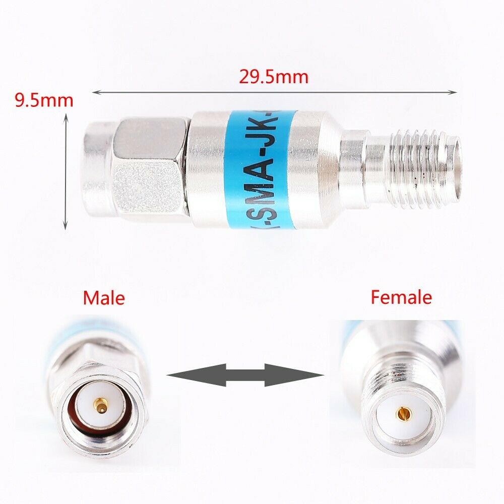 1pcs 2W SMA-JK stainless steel DC Blocks DC-6G