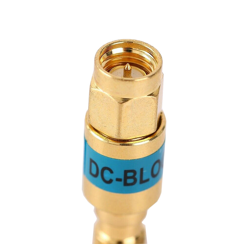 Gold color 6GHz 2W SMA-JK DC Blocks