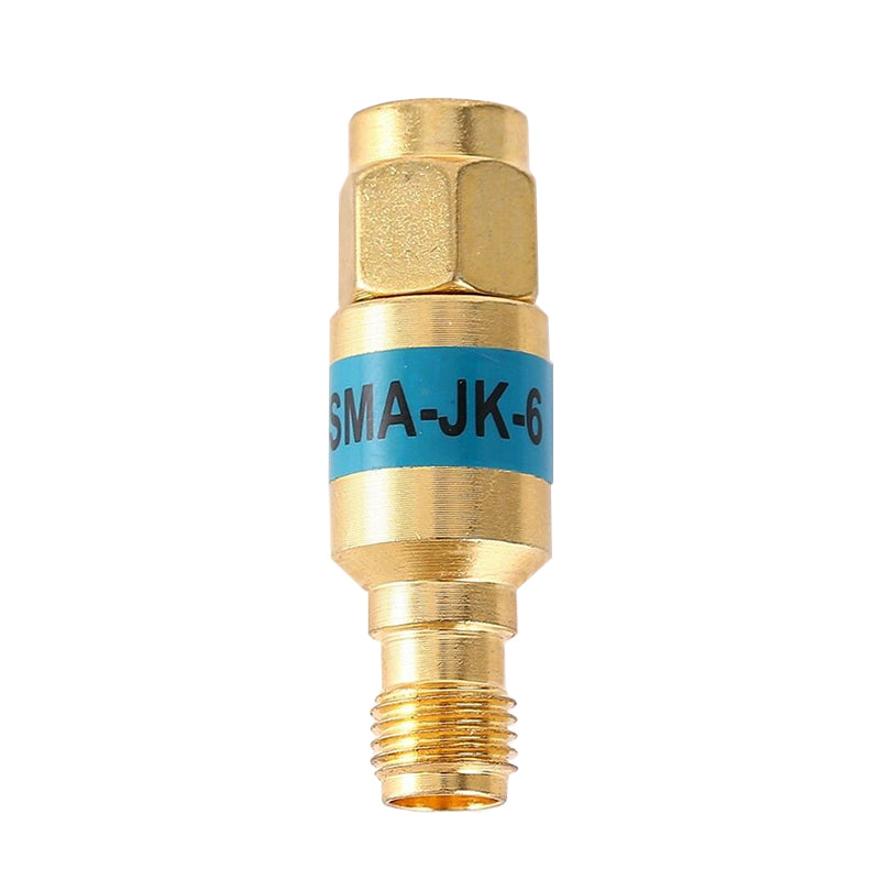 Gold color 6GHz 2W SMA-JK DC Blocks