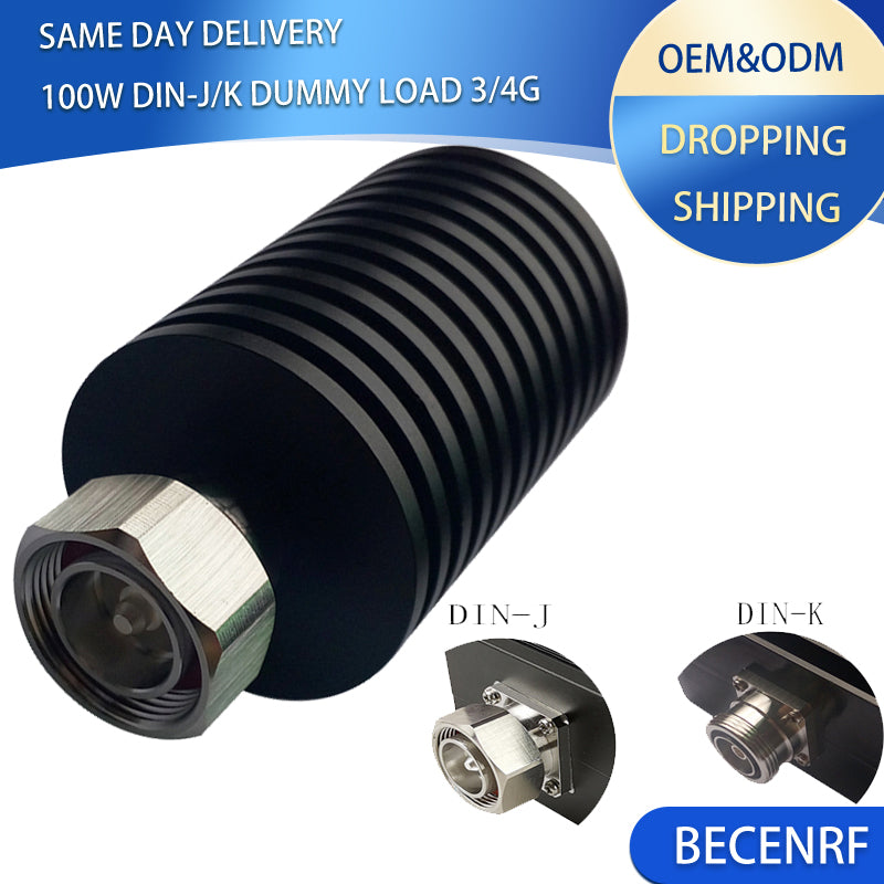 100W DIN 7/16 Male/Female RF Fixed 50 ohm load termination