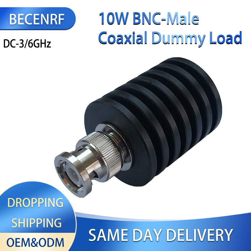 10W BNC-J Male RF Coaxial Dummy Load ham radio DC-3/6GHz