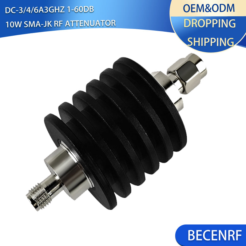 10W SMA-JK rf fixed Attenuators 3G/4G 1-50dB