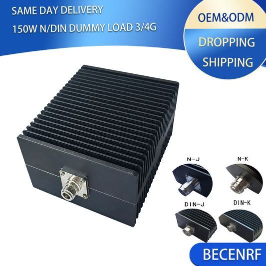 High Power 150W N/DIN 7/16 DC-3GHz/4GHz RF Microwave Coaxial Dummy Load