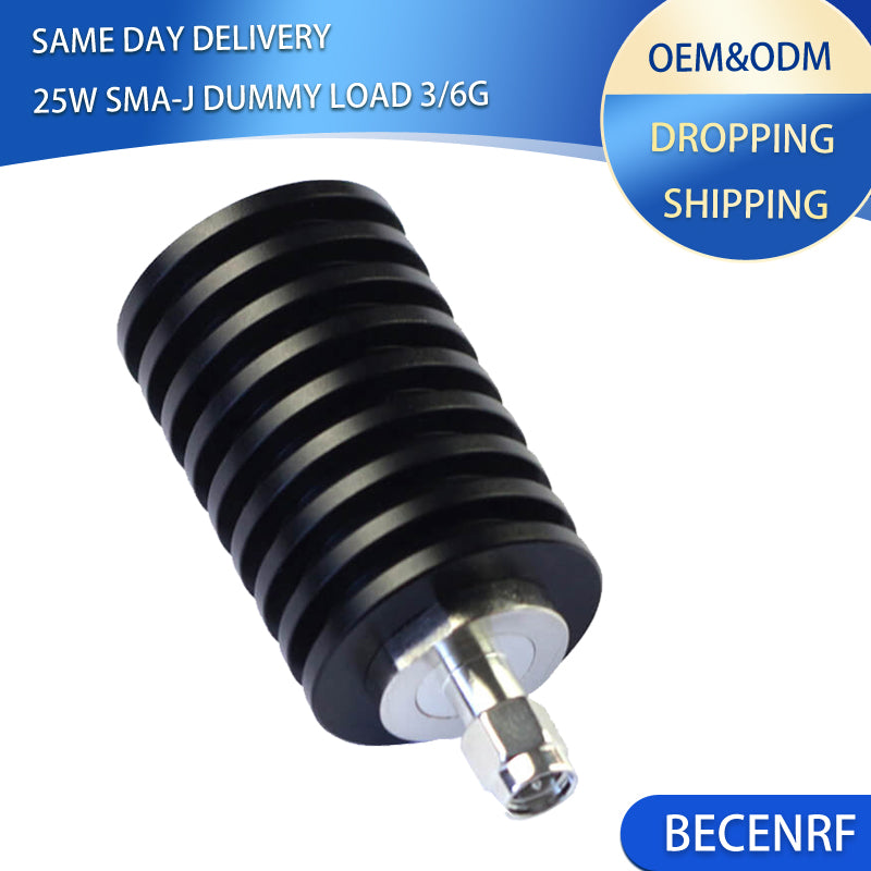 25W SMA-J Male DC-3/6GHz RF Coaxial dummy load ham radio
