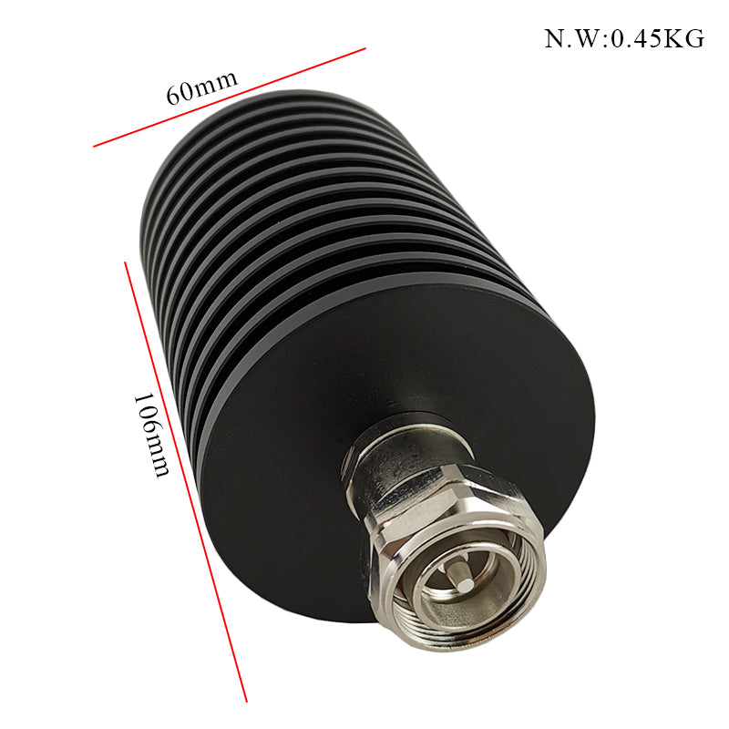 100W MINI DIN 4.3-10 DC-3/4GHz RF Fixed Microwave Dummy Load
