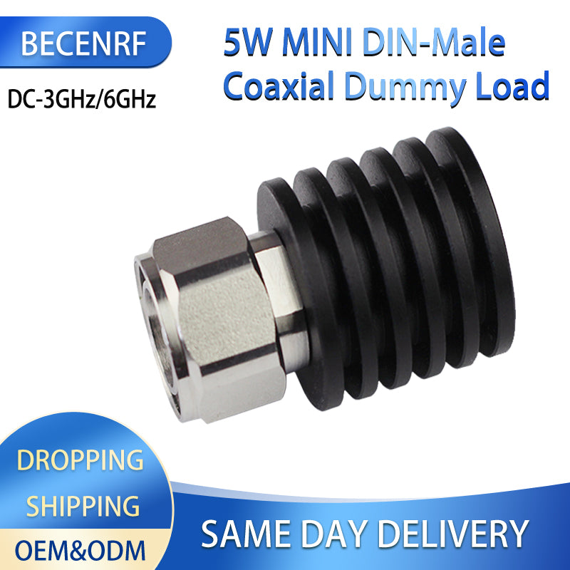 5W MINI DIN Male Type DC-3GHz/6GHz dummy load for ham radio 50Ω
