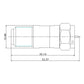 1pcs 75ohm SU Radio, Television, and British-Made F-fixed Attenuation Device DC-6GHz