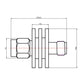 1pcs 5W SMA-JK Male to Female RF Coaxial Attenuator 6G/8G/13G 1-40dB
